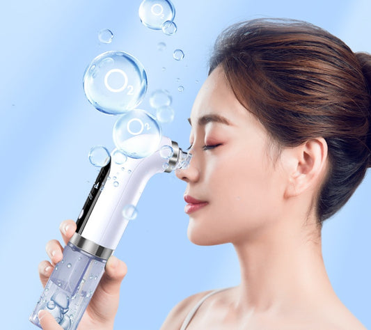 HydraSkin - Aspirateur de pores rechargeable pour élimination des points noirs et extraction de comédons pour le visage.